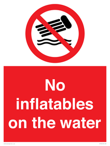 PV7720: No inflatables on the water