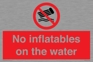 PV7720: No inflatables on the water