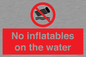 PV7720: No inflatables on the water