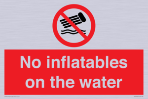 PV7720: No inflatables on the water