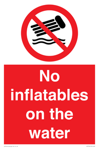 PV7720: No inflatables on the water