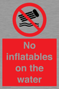PV7720: No inflatables on the water