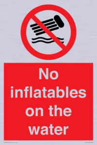 PV7720: No inflatables on the water