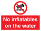 PV7720: No inflatables on the water