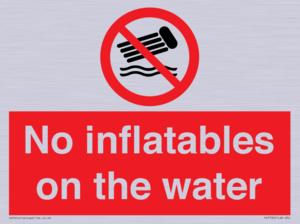 PV7720: No inflatables on the water