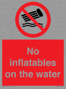 PV7720: No inflatables on the water