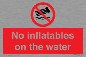 PV7720: No inflatables on the water
