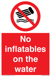 PV7720: No inflatables on the water