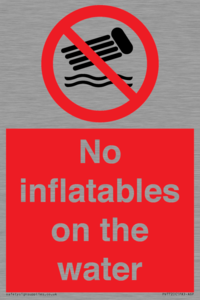 PV7720: No inflatables on the water