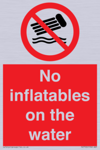 PV7720: No inflatables on the water