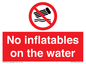PV7720: No inflatables on the water