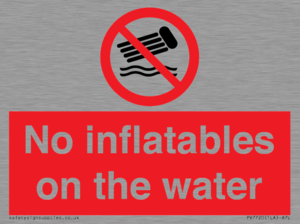 PV7720: No inflatables on the water