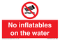PV7720: No inflatables on the water