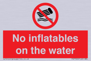 PV7720: No inflatables on the water