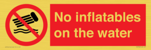 PV7720: No inflatables on the water