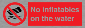 PV7720: No inflatables on the water