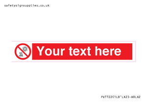 PV7722: Custom prohibition Do not expose to direct sunlight or hot surface