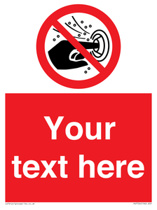 PV7724: Custom prohibition do not put finger into the nozzle of a hydromassage