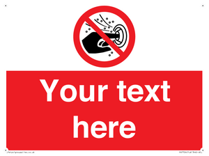 PV7724: Custom prohibition do not put finger into the nozzle of a hydromassage