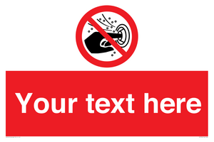 PV7724: Custom prohibition do not put finger into the nozzle of a hydromassage