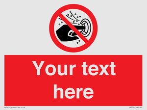 PV7724: Custom prohibition do not put finger into the nozzle of a hydromassage