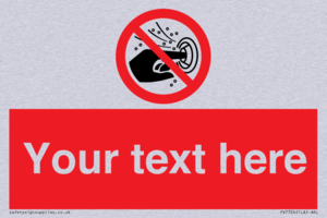 PV7724: Custom prohibition do not put finger into the nozzle of a hydromassage