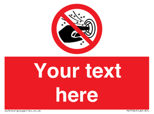 PV7724: Custom prohibition do not put finger into the nozzle of a hydromassage