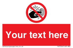 PV7724: Custom prohibition do not put finger into the nozzle of a hydromassage