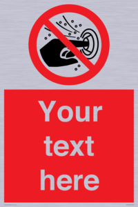 PV7724: Custom prohibition do not put finger into the nozzle of a hydromassage