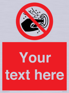 PV7724: Custom prohibition do not put finger into the nozzle of a hydromassage