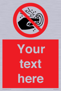 PV7724: Custom prohibition do not put finger into the nozzle of a hydromassage