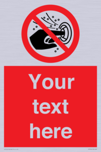 PV7724: Custom prohibition do not put finger into the nozzle of a hydromassage
