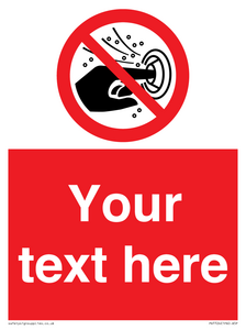 PV7724: Custom prohibition do not put finger into the nozzle of a hydromassage