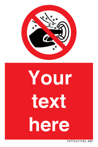 PV7724: Custom prohibition do not put finger into the nozzle of a hydromassage