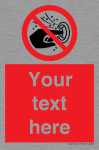 PV7724: Custom prohibition do not put finger into the nozzle of a hydromassage