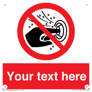 PV7724: Custom prohibition do not put finger into the nozzle of a hydromassage