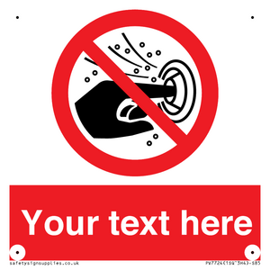 PV7724: Custom prohibition do not put finger into the nozzle of a hydromassage