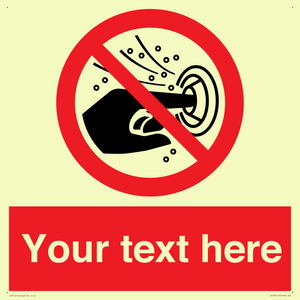 PV7724: Custom prohibition do not put finger into the nozzle of a hydromassage