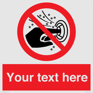 PV7724: Custom prohibition do not put finger into the nozzle of a hydromassage