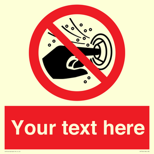 PV7724: Custom prohibition do not put finger into the nozzle of a hydromassage