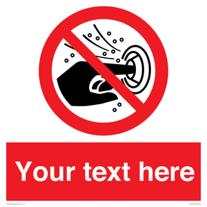 PV7724: Custom prohibition do not put finger into the nozzle of a hydromassage