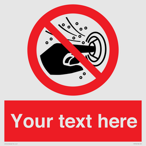 PV7724: Custom prohibition do not put finger into the nozzle of a hydromassage
