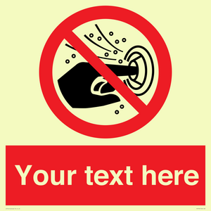 PV7724: Custom prohibition do not put finger into the nozzle of a hydromassage
