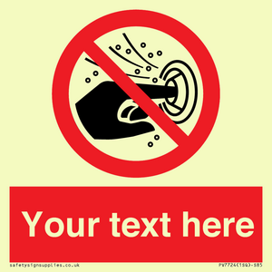 PV7724: Custom prohibition do not put finger into the nozzle of a hydromassage