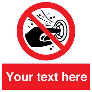 PV7724: Custom prohibition do not put finger into the nozzle of a hydromassage