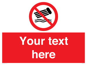 PV7730: Custom prohibition no inflatables on the water