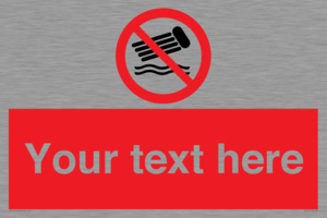 PV7730: Custom prohibition no inflatables on the water