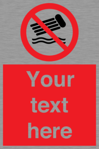 PV7730: Custom prohibition no inflatables on the water