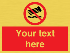 PV7730: Custom prohibition no inflatables on the water