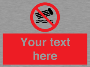 PV7730: Custom prohibition no inflatables on the water